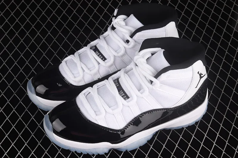 All categories Air Jordan Jordan series basketball shoes Air Jordan 11 F version Air Jordan 11Concord aj11 Concord black and white replica basketball shoes 378037-100